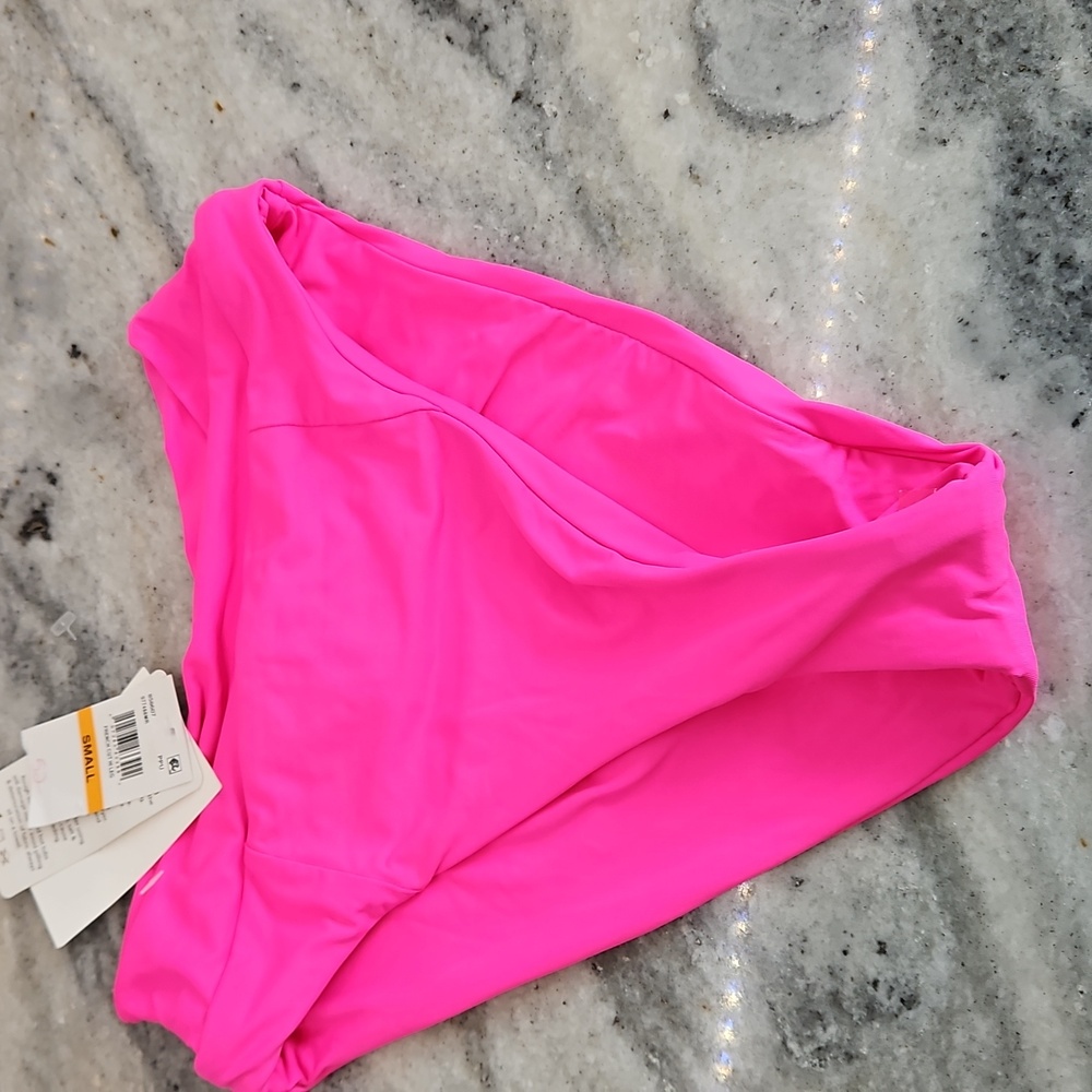 NWT BECCA  NEON French Cut Bikini Swim Bottom Small